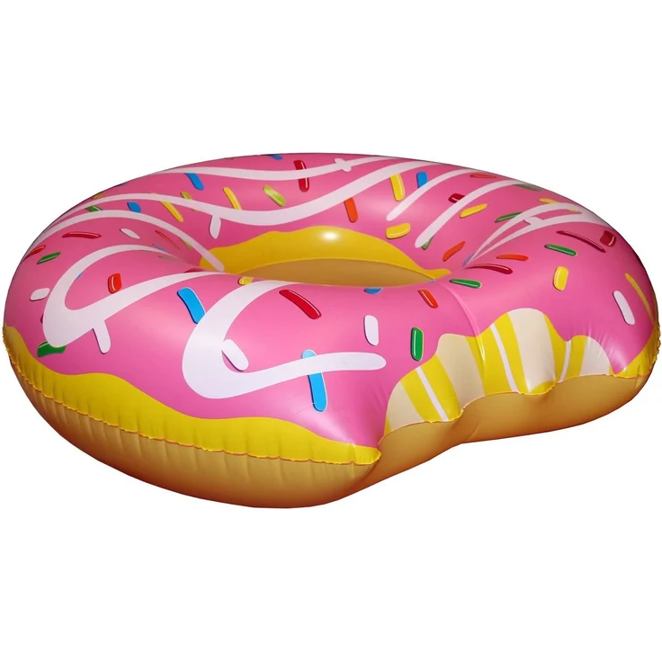 Mega Donut mit Biss Schwimmreifen Wasser Reifen ca. 119 cm COOL! Schwimmring Pink – Bild 2