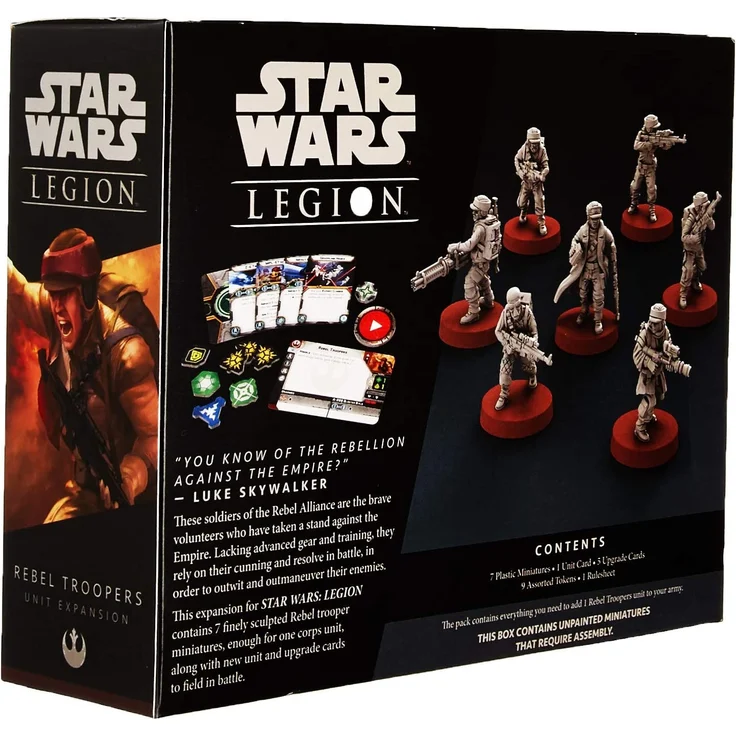 Fantasy Flight Games FFGSWL05 Star Wars: Legion Rebel Troopers Einheit, Mehrfarbig – Bild 3
