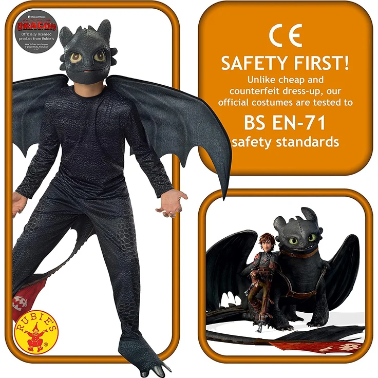 Rubie's 3610103 - Toothless/Night Fury - Child, Verkleiden und Kostüme – Bild 3