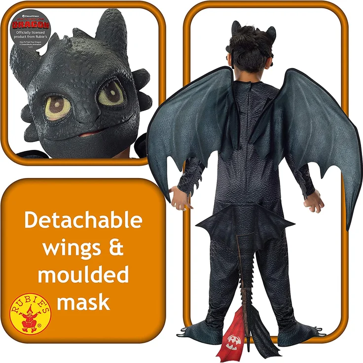 Rubie's 3610103 - Toothless/Night Fury - Child, Verkleiden und Kostüme – Bild 2