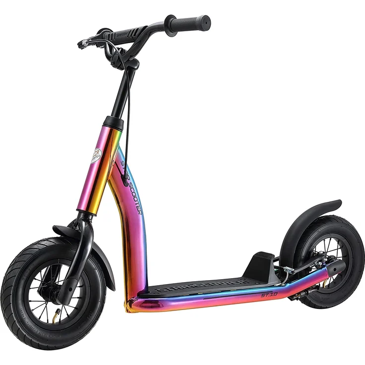 Star Scooter '10 Zoll New Gen', ab 5 Jahren, höhenverstellbar bis 77 cm, mit Handbremse, chrom – Bild 6