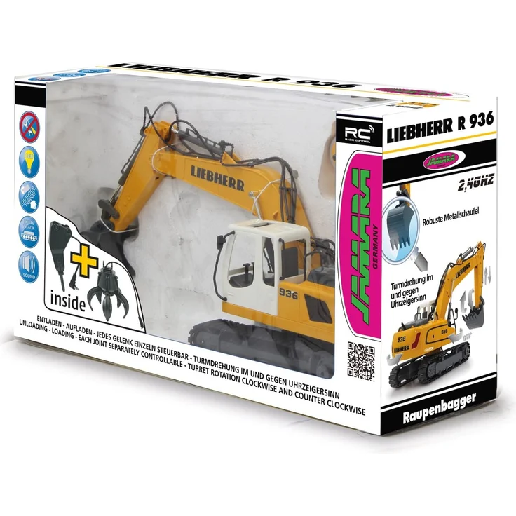 rC Liebherr Bagger Bagger 2,4 GHz gelb 1:20 – Bild 7