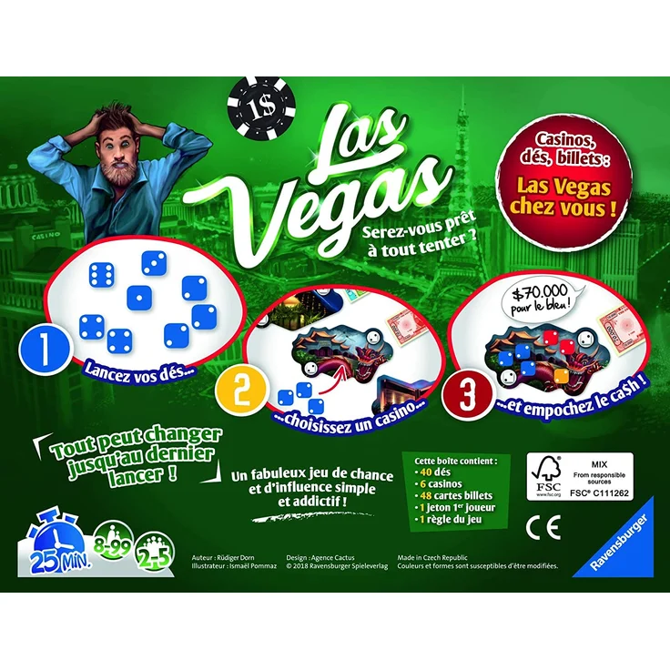 Ravensburger 26745 - Las Vegas - Gesellschaftsspiel - Ideal für Familien- und Freundeabende - Preisvergleich – Bild 2