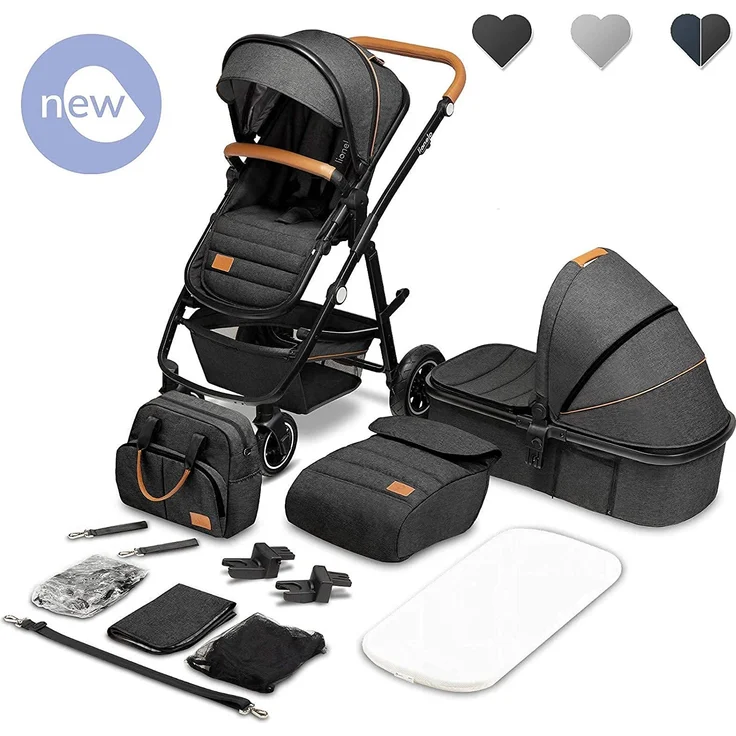 Lionelo 'Amber' Kombikinderwagen 2 in 1 Graphite – Bild 2