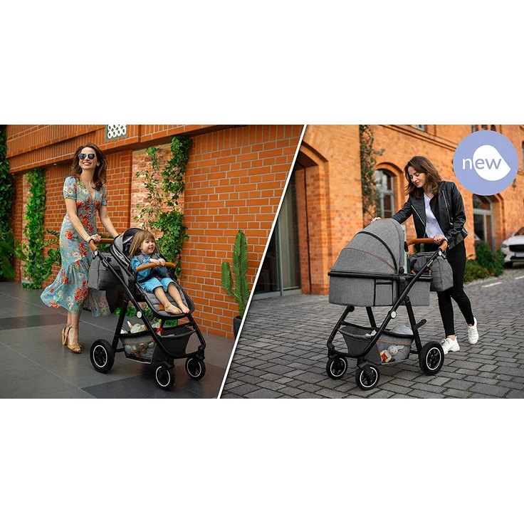Lionelo 'Amber' Kombikinderwagen 2 in 1 Graphite – Bild 4
