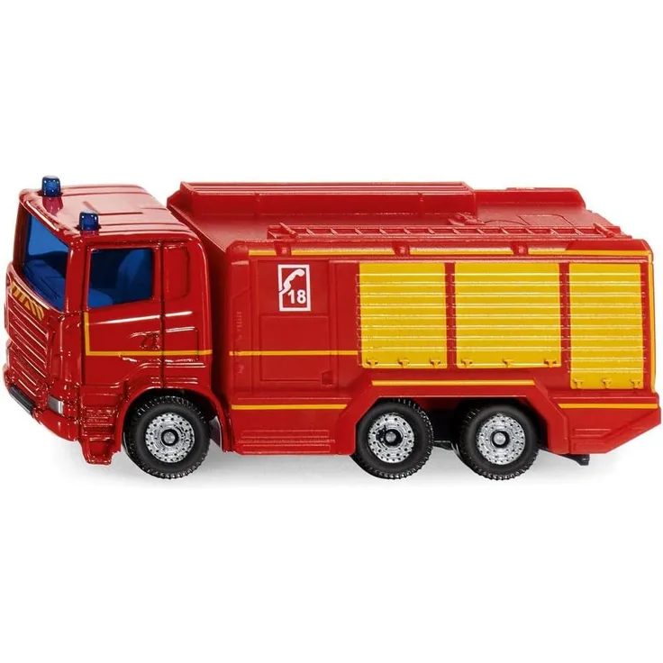 Siku 1036 Scania Tanklöschfahrzeug "Notruf 18" rot (Blister) Modellauto