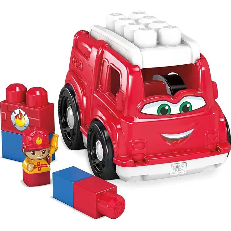 Mega Bloks GCX09 - Kleines Fahrzeug Feuerwehrauto, 6 Teile