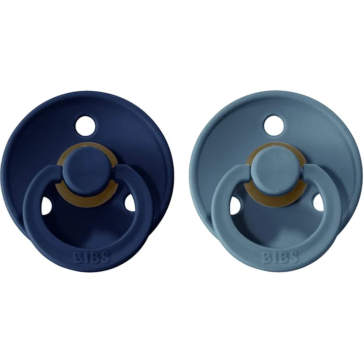 BiBs Retro Schnuller Deep Spance Blue / Petrol 6-18 Monate 2 Stück Blau – Bild 2
