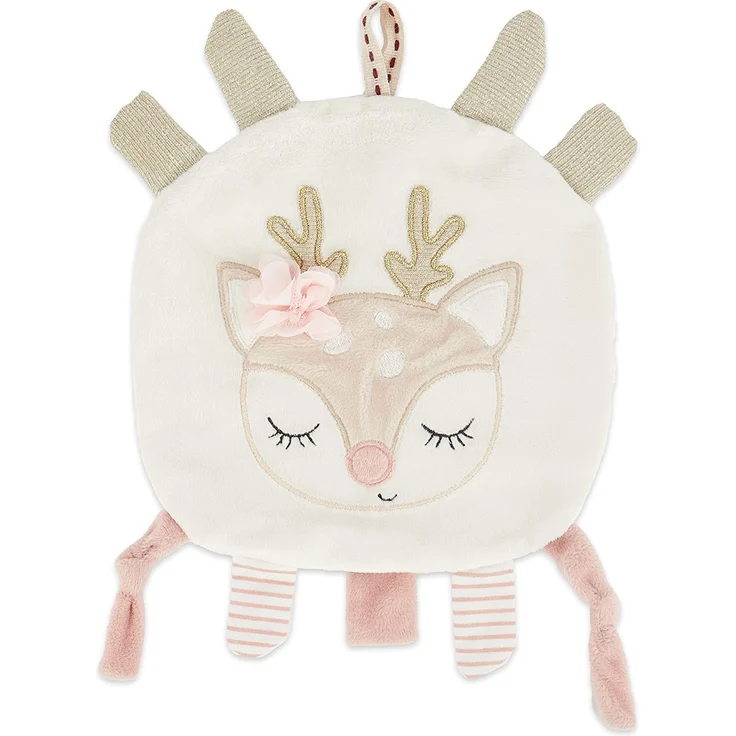 Babyspielzeug, Knistertuch, Schmusetuch, Label Tuch, Reh, 36 x 28 x 3 cm, von Bieco – Bild 1