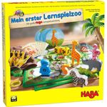 HABA 305173 - Mein erster Lernspielzoo, 10 Lernspiele zur Förderung von Konzentration, Zahlenverständnis, Tastsinn und Erkennen von Formen und Farben; Spiele ab 3 Jahren