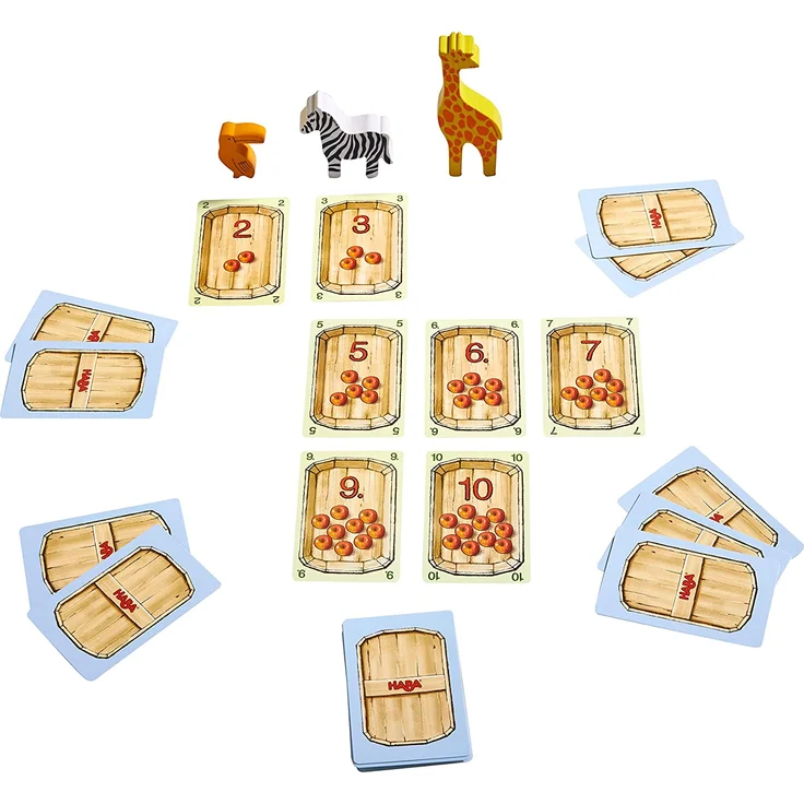 HABA 305173 - Mein erster Lernspielzoo, 10 Lernspiele zur Förderung von Konzentration, Zahlenverständnis, Tastsinn und Erkennen von Formen und Farben; Spiele ab 3 Jahren – Bild 4