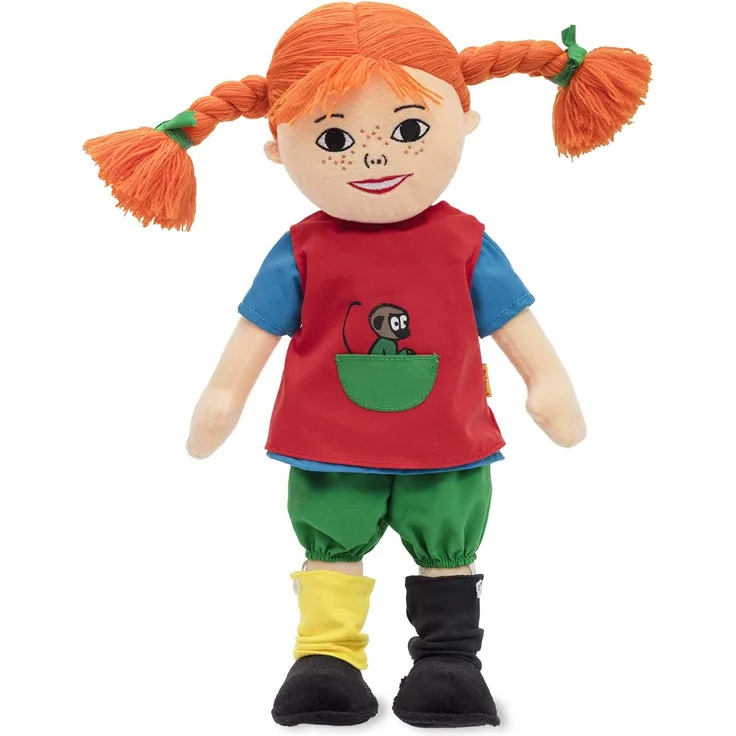 Sprechpuppe Pippi Stoff 40 cm