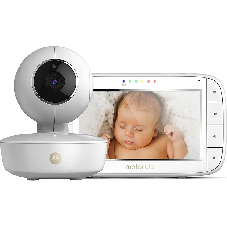 Motorola 'MBP50' Video-Babyphone, mit FHSS-Technologie, Farbdisplay, 300 m Reichweite