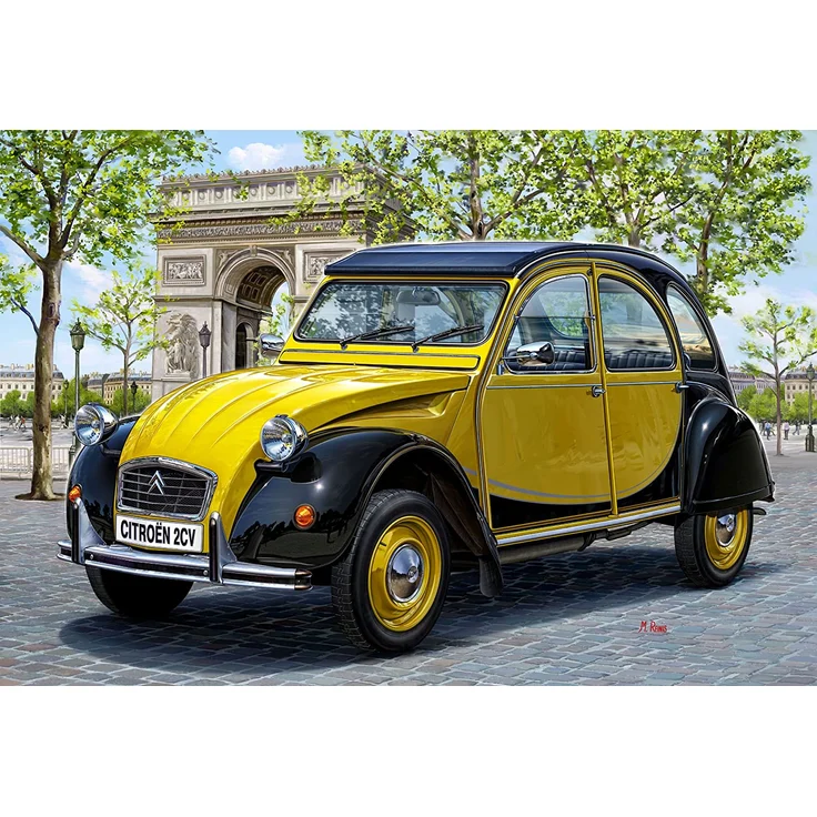 Revell Modellbausatz Auto 1:24 - Citroen 2CV Ente Charleston im Maßstab 1:24, Level 4, originalgetreue Nachbildung mit vielen Details, 07095 – Bild 15