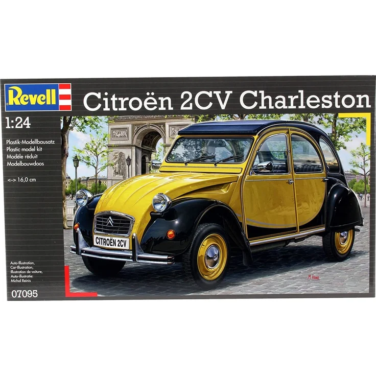 Revell Modellbausatz Auto 1:24 - Citroen 2CV Ente Charleston im Maßstab 1:24, Level 4, originalgetreue Nachbildung mit vielen Details, 07095 – Bild 2