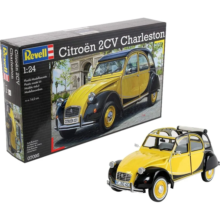 Revell Modellbausatz Auto 1:24 - Citroen 2CV Ente Charleston im Maßstab 1:24, Level 4, originalgetreue Nachbildung mit vielen Details, 07095 – Bild 1
