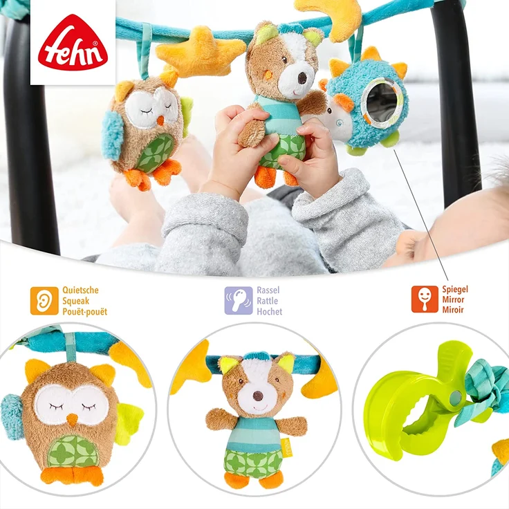 Kinderwagenspanner Schlafwald 45 cm blau – Bild 3