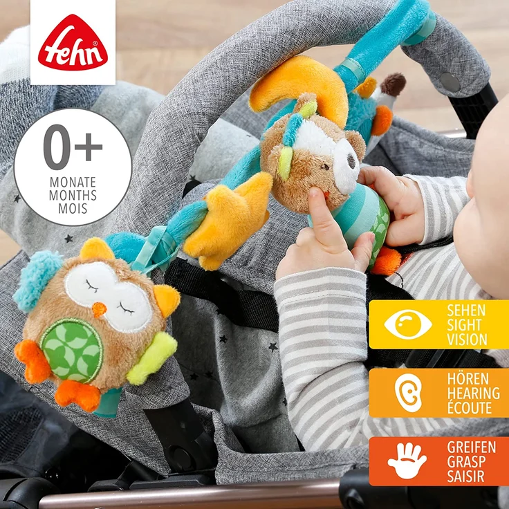 Kinderwagenspanner Schlafwald 45 cm blau – Bild 2