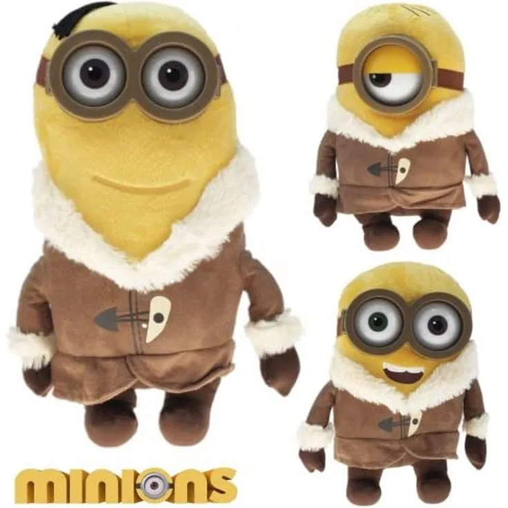 Joy Toy 91540 - Minions Ice Village Velboa Plüsch, 3 Verschiedene Charaktere, 28 cm