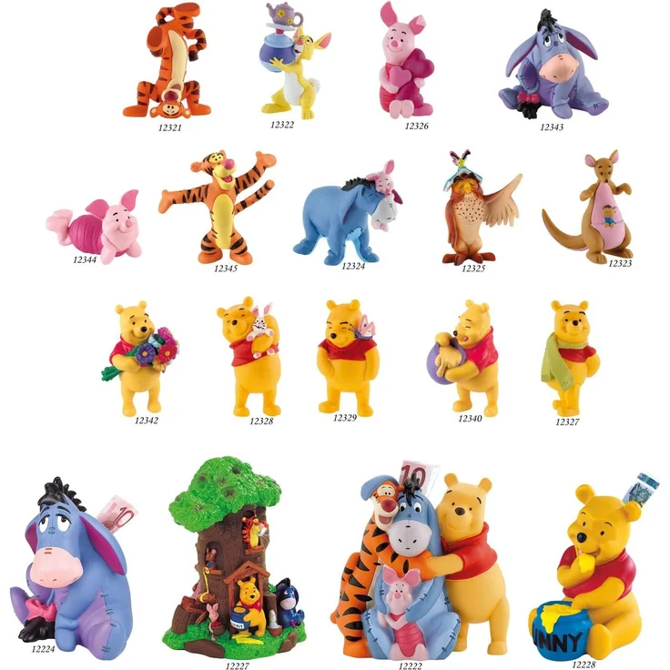 Bullyland 12345 - Spielfigur, Walt Disney Winnie Puuh, Tigger, ca. 6,5 cm groß, liebevoll handbemalte Figur, PVC-frei, tolles Geschenk für Jungen und Mädchen zum fantasievollen Spielen – Bild 2