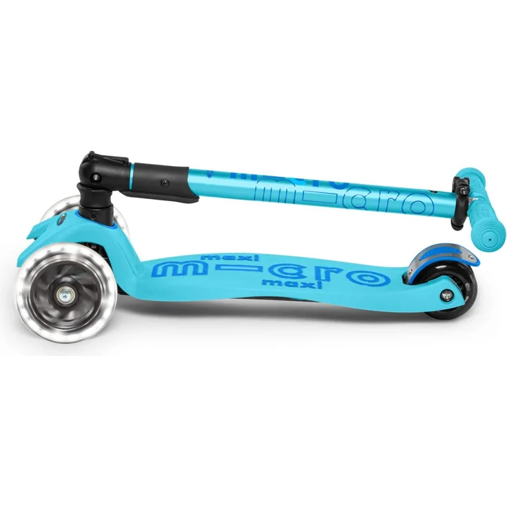 Maxi Micro Deluxe Faltbar mit LED Räder Bright Blue – Bild 2