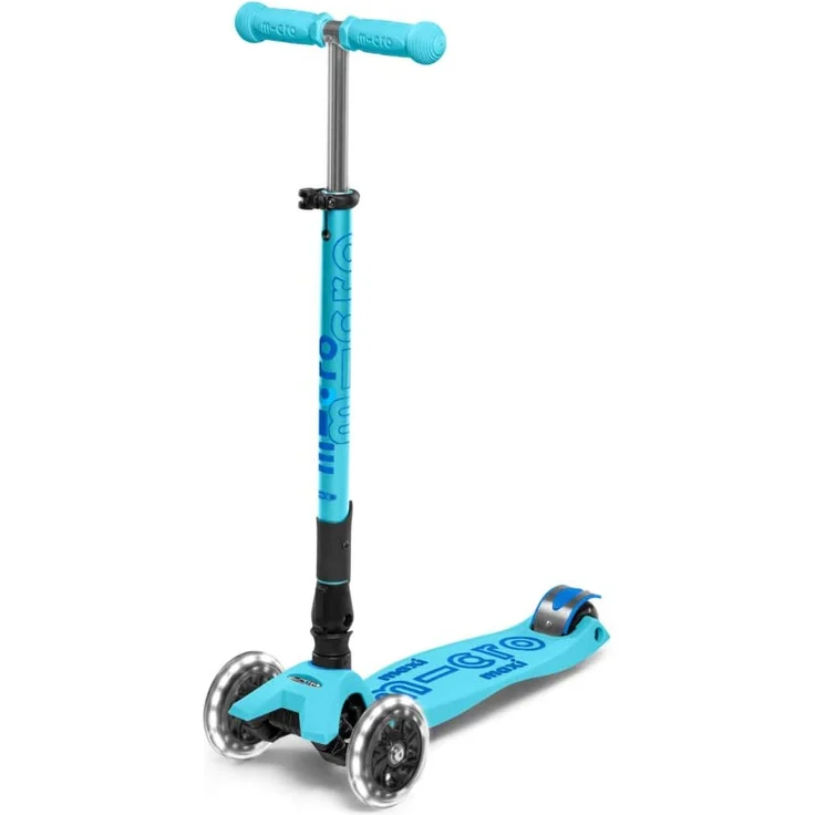 Maxi Micro Deluxe Faltbar mit LED Räder Bright Blue – Bild 1