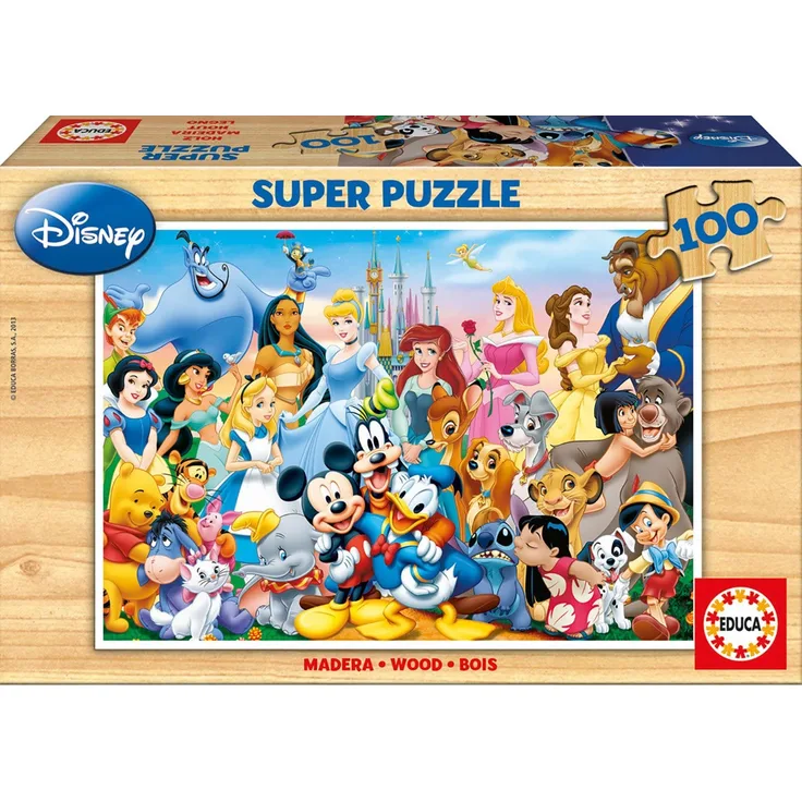 Educa 12002 - Holzpuzzle The Wonderful World of Disney