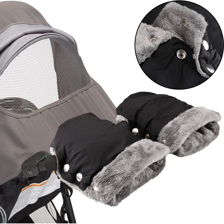 Infreecs Handwärmer Kinderwagen Handschuhe Handmuff für Kinderwagen Buggy Fahrradanhänger Kinderwagen Muff, Muff mit Fleece Innenseite, Wasser- und windabweisend