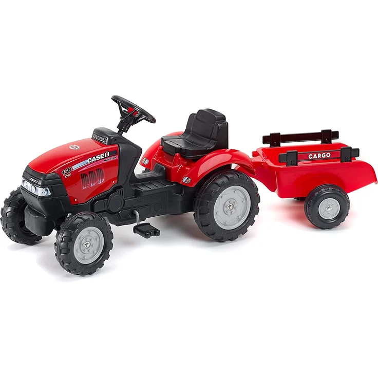 Falk – 961B – Fahrrad Und Fahrzeug für Kinder – Traktor Case IH PM + Anhänger - Preisvergleich – Bild 1