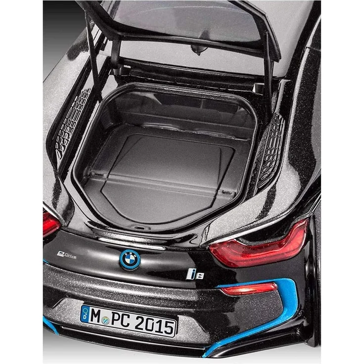 Revell Modellbausatz Auto 1:24 - BMW i8 im Maßstab 1:24, Level 4, originalgetreue Nachbildung mit vielen Details, 07008 – Bild 10