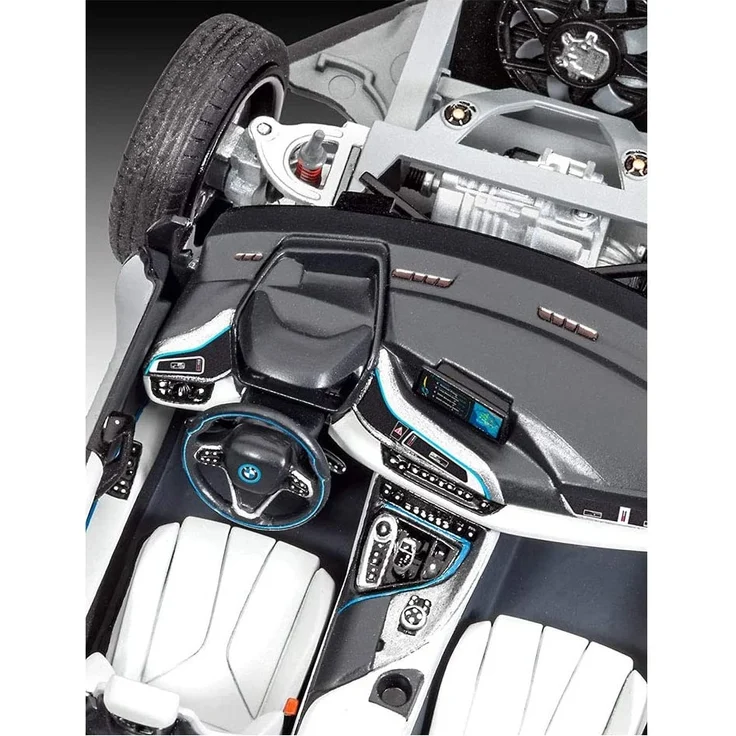 Revell Modellbausatz Auto 1:24 - BMW i8 im Maßstab 1:24, Level 4, originalgetreue Nachbildung mit vielen Details, 07008 – Bild 14