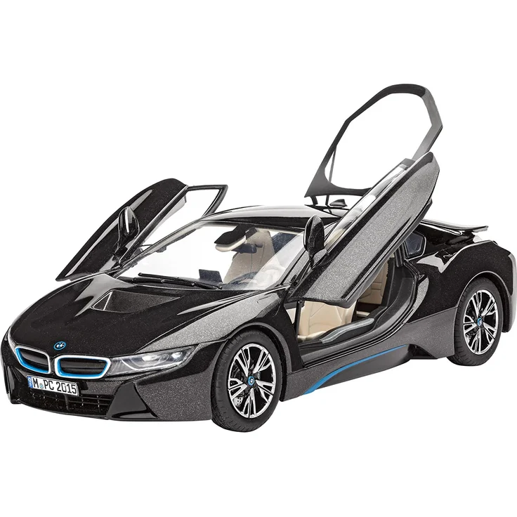 Revell Modellbausatz Auto 1:24 - BMW i8 im Maßstab 1:24, Level 4, originalgetreue Nachbildung mit vielen Details, 07008 – Bild 5