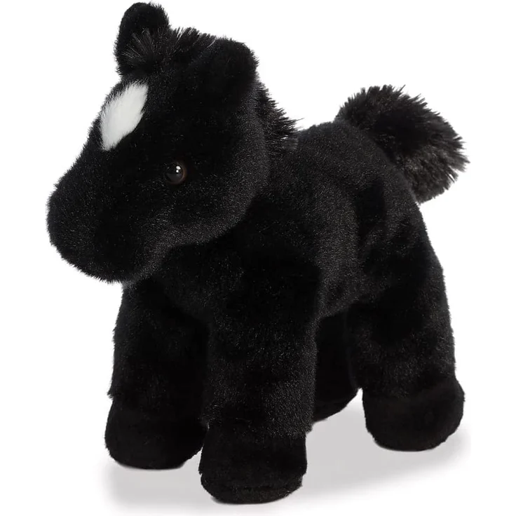 kuscheltier Mini Flopsie Beau Pferd schwarz 20,5 cm – Bild 1