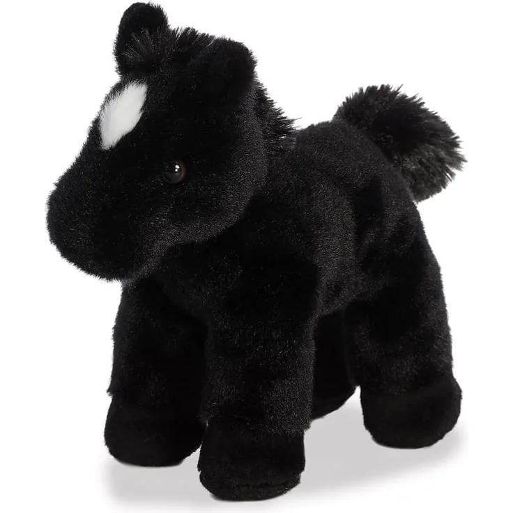kuscheltier Mini Flopsie Beau Pferd schwarz 20,5 cm