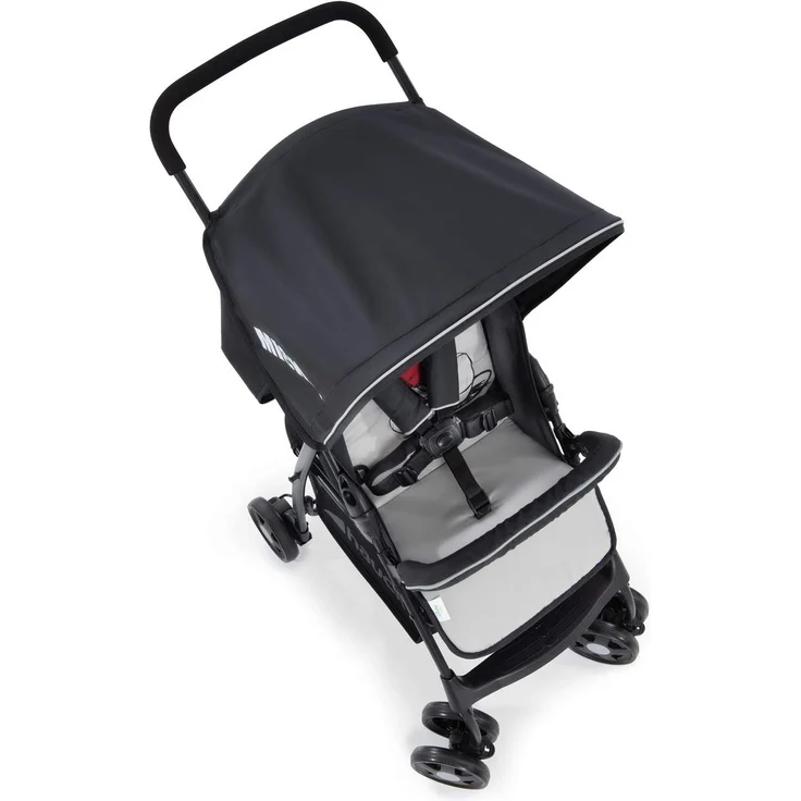 Hauck Disney Buggy Sport, Ultra Leicht - nur 5,9 kg, Klein Zusammenklappbar, Reisebuggy mit Liegefunktion, Sonnenverdeck, Großer Korb, Mickey Stars Grau Schwarz – Bild 11