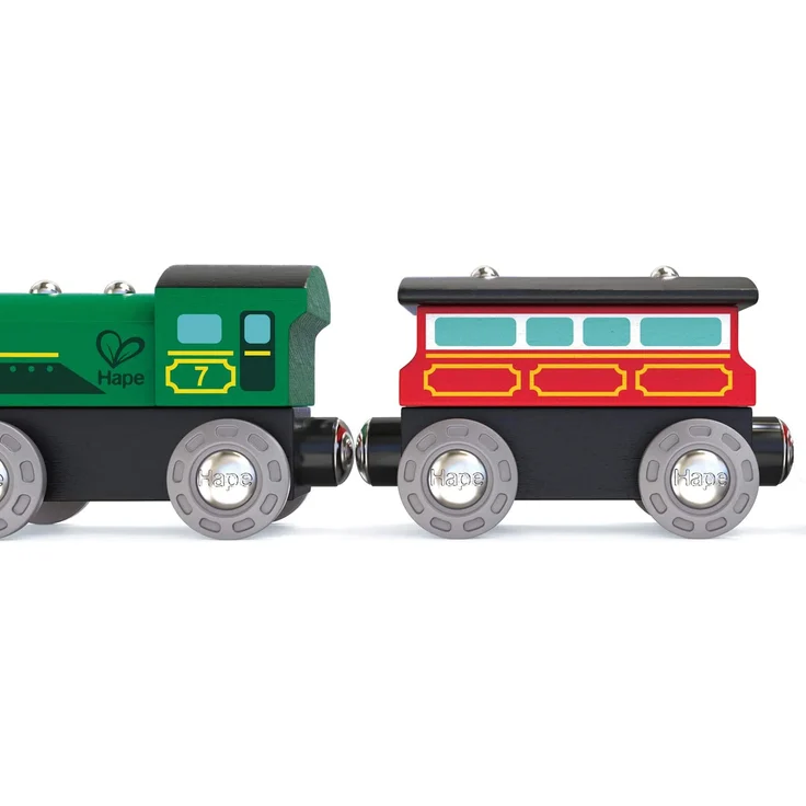 Hape E3719 Kleinkindspielzeug Dampf-Personenzug – Bild 3