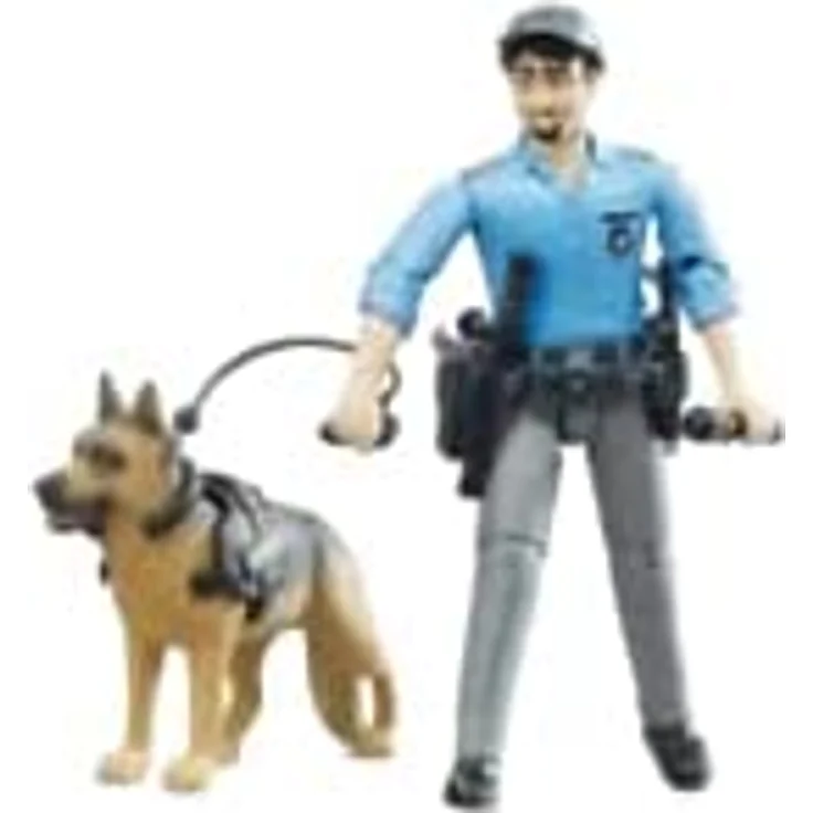 Bruder 62150 - Bworld Polizist mit Hund – Bild 4