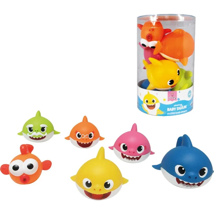 ODS Baby Shark 48821 Baby-Shark, 6 Stück – Bild 1