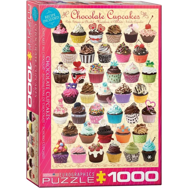 EuroGraphics Puzzle Schokoladen Cupcakes
