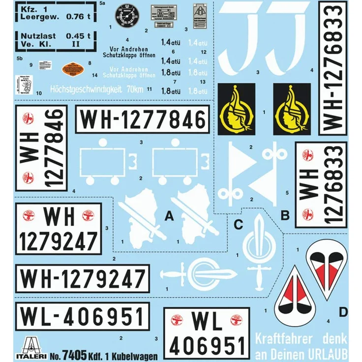 Vertriebsmarken 510007405 1:9 KDF. 1 Typ 82 Kübelwagen – Bild 6