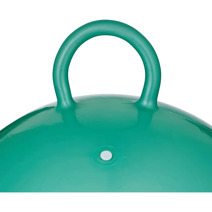Relaxdays Hüpfball Kinder, Maus, mit Griff, für Drinnen und Draußen, mit Tier-Motiv, weich, 45 cm Durchmesser, grün – Bild 4