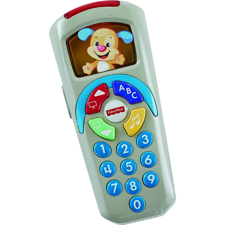Fisher-Price Fernbedienung Hund Lernspielzeug für Kinder ab 6 Monaten, DLD33, italienisch