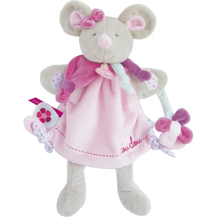 DOUDOU 23085 Handpuppe Maus Pearly 28cm