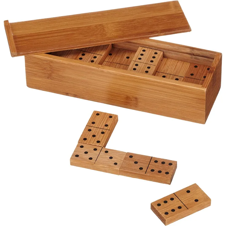 Philos 3265 - Domino Doppel 6, Bambus, Green Games, Legespiel - Preisvergleich
