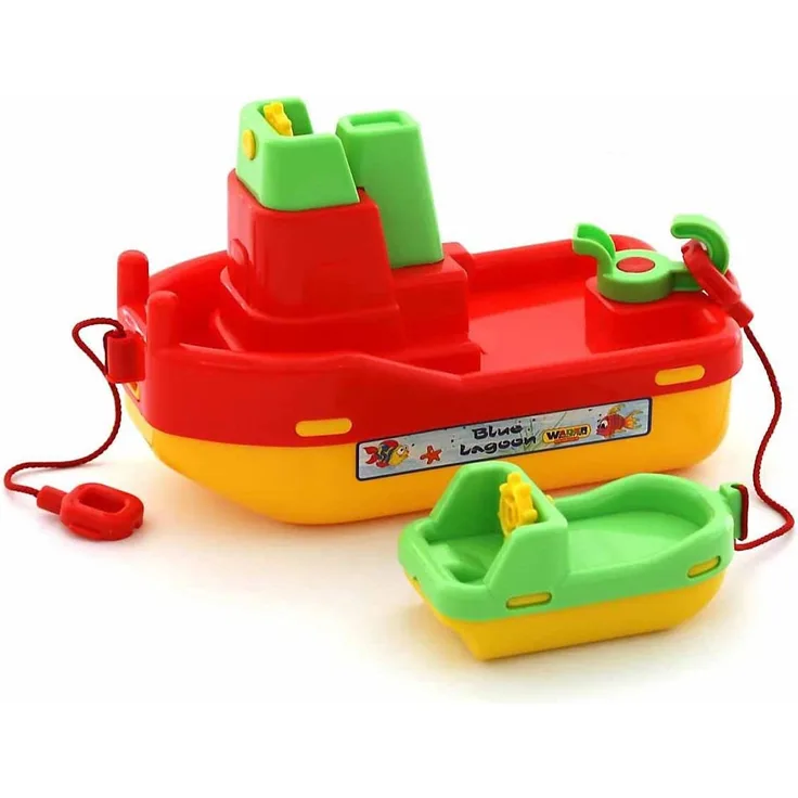 WADER Schlepper Lagoon mit kleinem Boot
