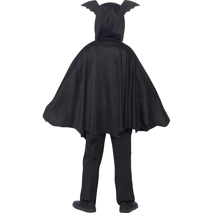 Halloween! Smiffys Umhang Fledermaus, Schwarz – Bild 5