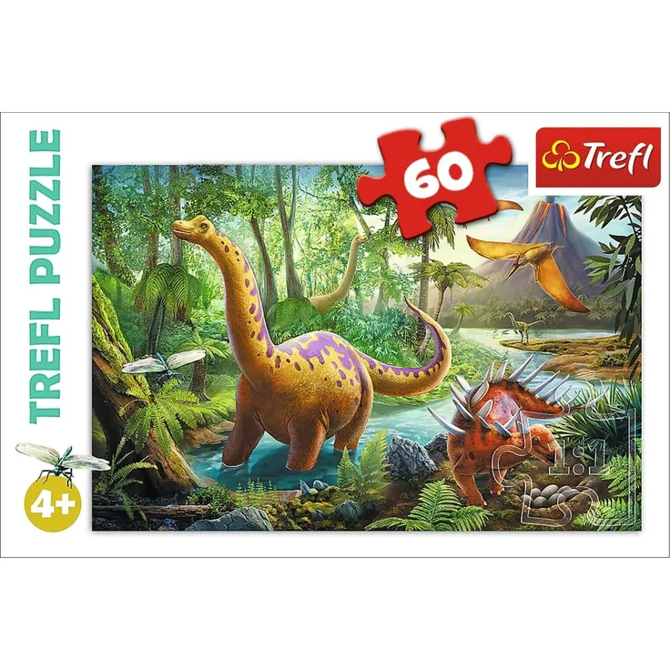 Puzzle mit 60 Teilen - Dinosaurier