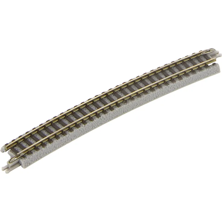 7297012 Z Rokuhan spor (med ballast) Bøjet spor 13 ° 490 mm 2 stk