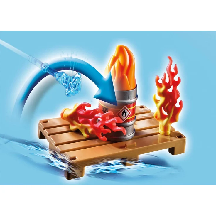 PLAYMOBIL City Action 70335 - Feuerwehreinsatz mit Heli und Boot, ab 4 Jahren – Bild 7