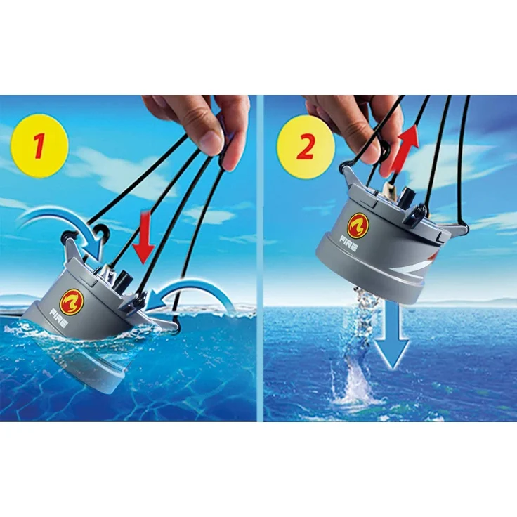 PLAYMOBIL City Action 70335 - Feuerwehreinsatz mit Heli und Boot, ab 4 Jahren – Bild 6